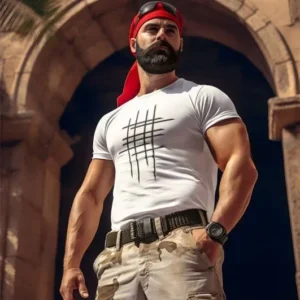 Unisex Bisiklet Yaka Baskılı Oversize T-Shirt - Beyaz