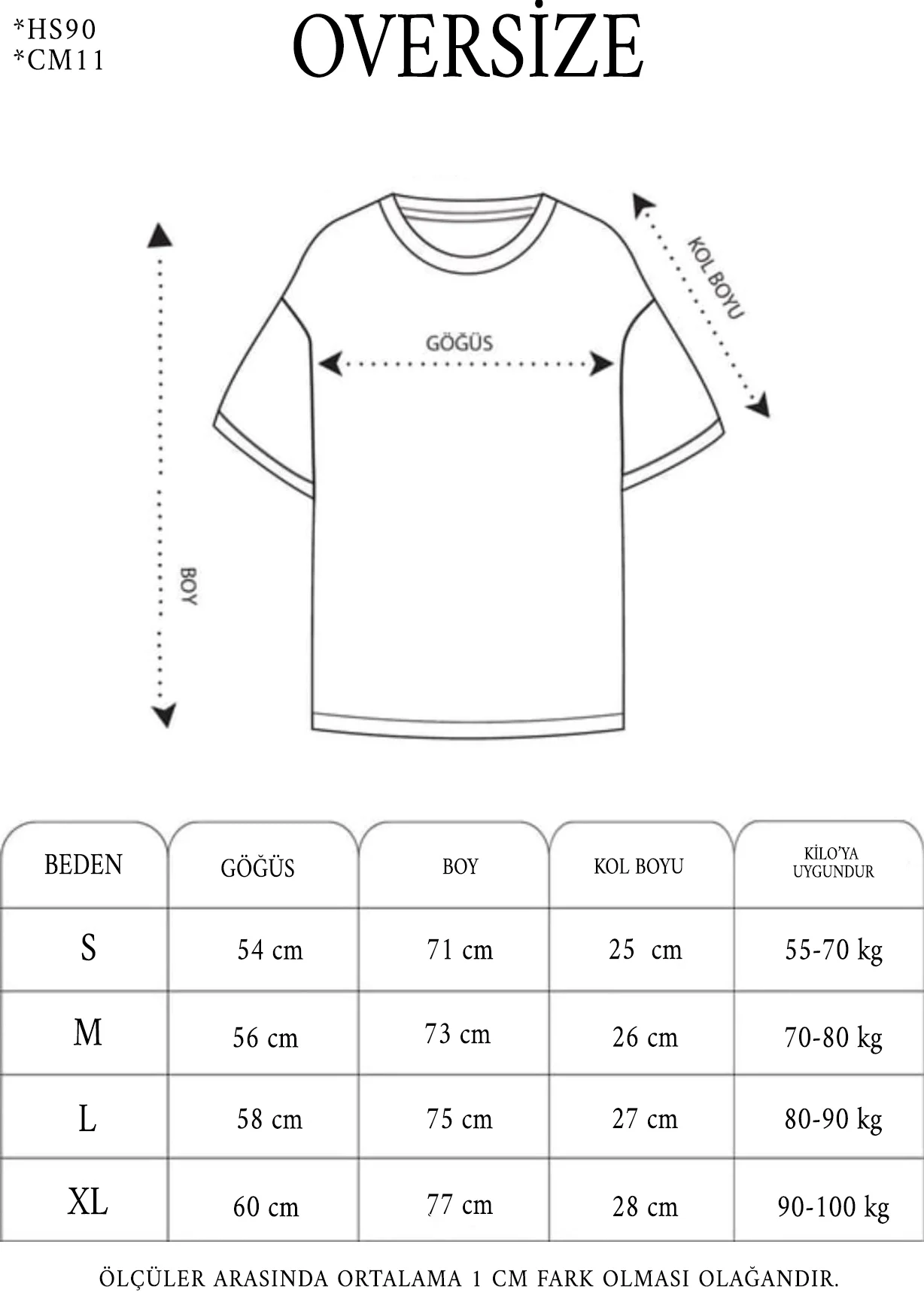 Unisex Bisiklet Yaka Baskılı Oversize T-Shirt - Siyah - Görsel 7