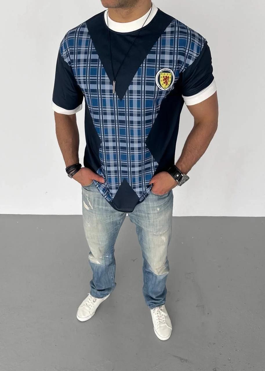 Unisex Bisiklet Yaka Baskılı Oversize T-Shirt - Siyah - Görsel 2