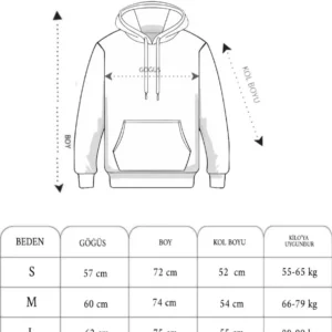 Alternative view of Double Oversize Kapşonlu Nakışlı SweatShirt - Füme