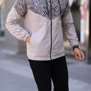 Alternative view of Unisex Kapüşonlu İçi Astarlı Yağmurluk - Bej