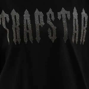 Alternative view of Unisex Taş Desenli Oversize T-Shirt - Siyah