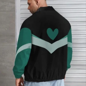 Alternative view of Unisex Uzun Kollu Paraşüt Kumaş Rüzgarlik - Siyah