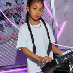 Alternative view of Çocuk Unisex Basic T-Shirt - Beyaz