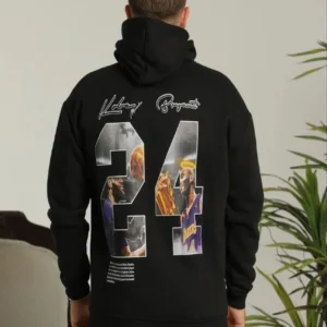 Erkek Baskılı Oversize Üç İplik Kapüşonlu Sweatshirt - Siyah