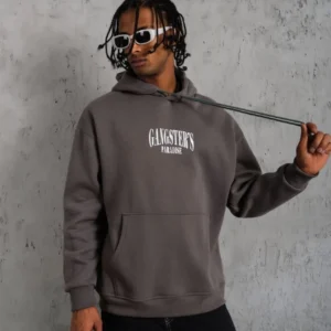 Alternative view of Erkek Paradise Baskılı Kapüşonlu Sweat - Gri