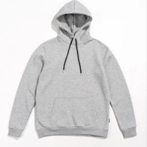 Kadın Uzun Kol Kapşonlu Basic Sweatshirt hoodie - Gri