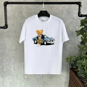 Unisex Çocuk Baskılı T-Shirt - Beyaz