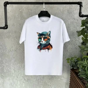 Unisex Çocuk Baskılı T-Shirt - Beyaz