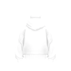 Alternative view of Samuray ZIP Fermuarlı Kapüşonlu SweatShirt- Beyaz