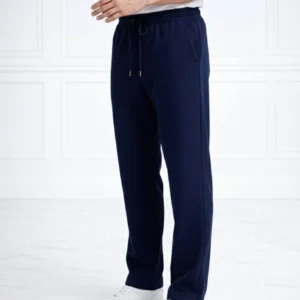 Erkek Düz Paça Beli Lastikli İpli Günlük Spor Eşofman Altı Rahat Fit - Lacivert