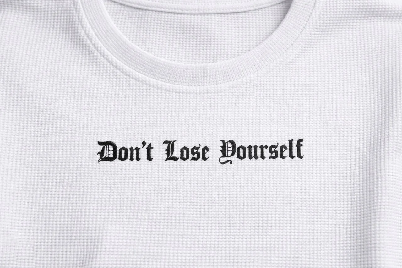 Erkek Wafıl Kumaş Tişört Regular Kalıp Bisiklet Yaka Baskılı Günlük Basic T-Shirt - Beyaz - Görsel 5