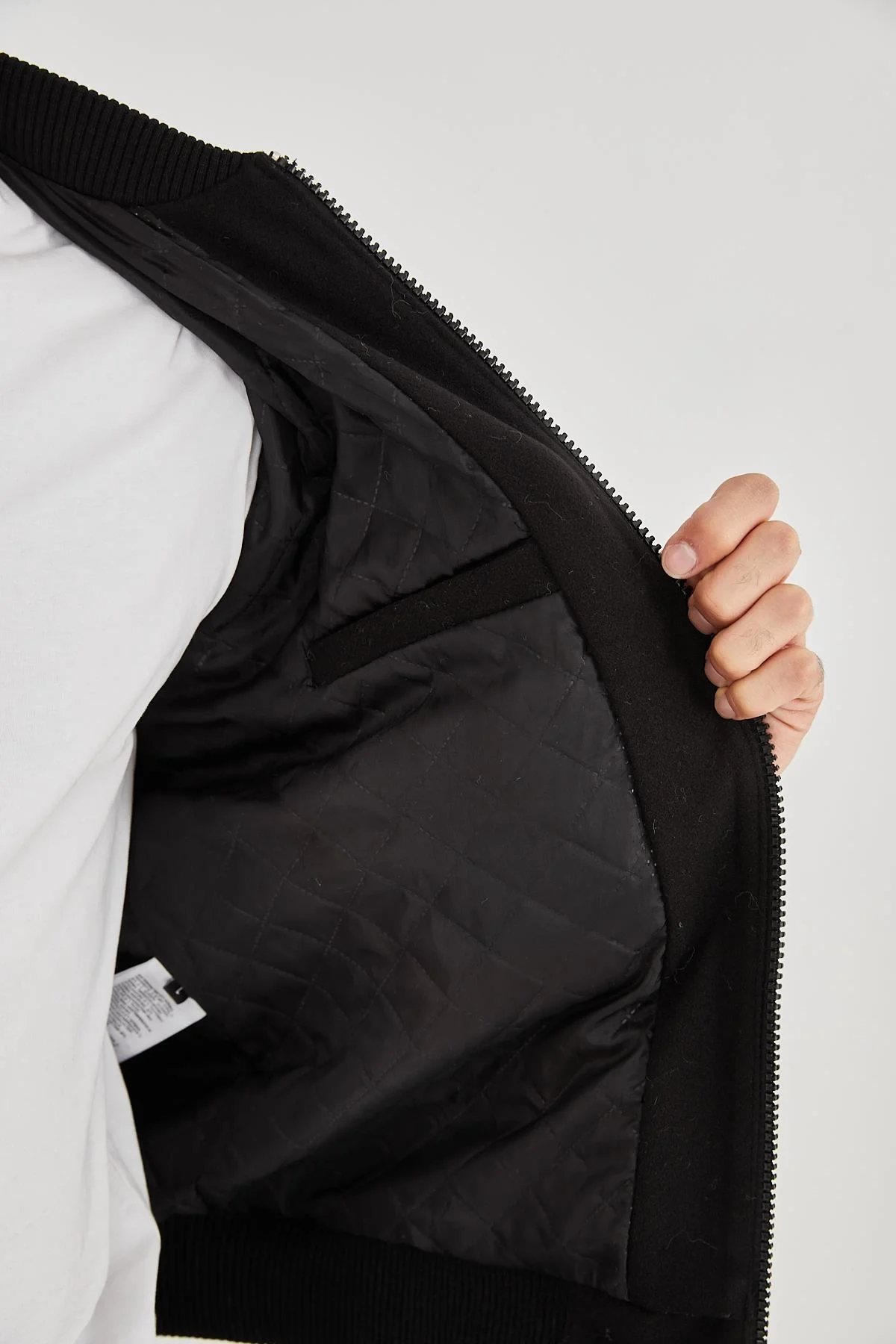 Erkek İçten Elyaf ve Astarlı Kolları Suni Deri Ceket - Kahverengi - Görsel 8